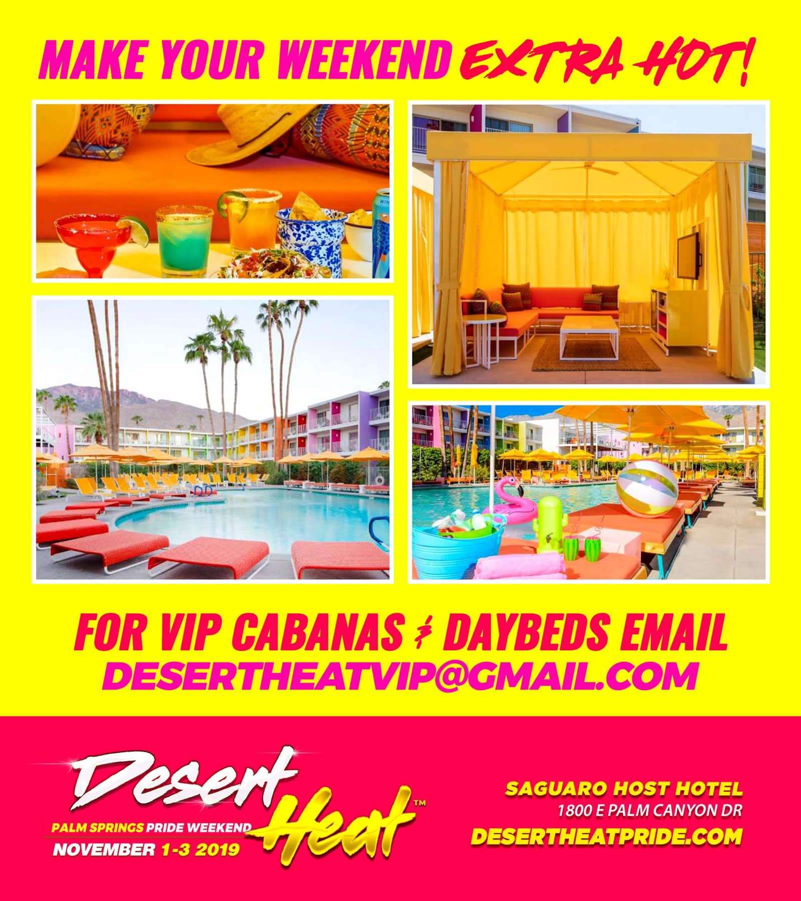 Desert Heat Palm Springs Branding, Flyer and Graphic Design